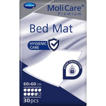 MoliCare Premium Bed Mat 5 Drops - 60cm x 60cm - Pack of 30