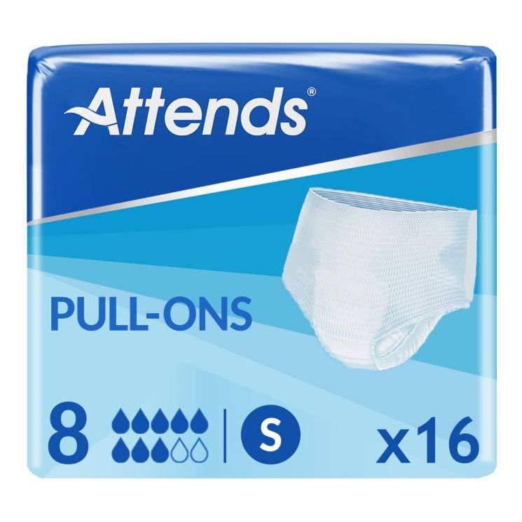 Attends Pull-Ons 8 Pants - Small - 16 Pack